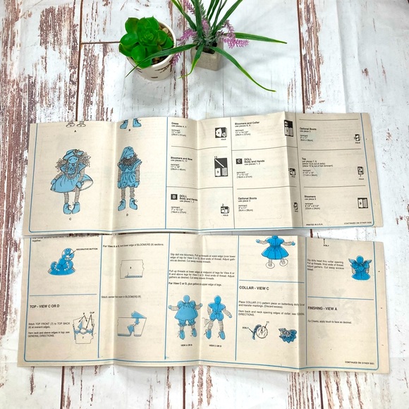 McCall’s #6725 Button Up! Craft Patterns Vintage 1993 DIY - Picture 9 of 11